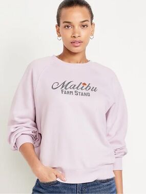 Old Navy SoComfy Crew-Neck Malibu Farm Stand Lavender Sweatshirt